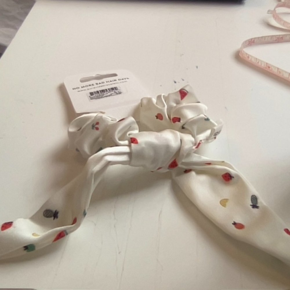 cute fruit scrunchie bow